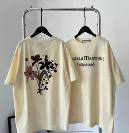 2023 Devil Chateau T Shirt Marmont Flower Clothing Homme T Shirts Men Men Designer High Street TEE TOP2193529