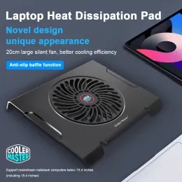 Pads Laptop Dissipation Dissipation Pad Notebook Cooler stand con ventola silenziosa e 2 porte USB supportano fino a 15,4 pollici