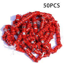 50pcs 2023 Racing Leg Rings Bird Foot Bands for Chicken Small Poultry