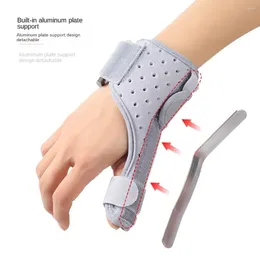 Wrist Support Composite Cloth Hand Brace Accessories Adjustable Aluminum Alloy Grey Black