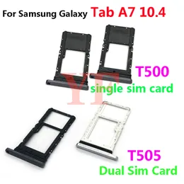 Samsung Galaxy için 10 PCS SAB A7 10.4 (2020) T500 T505 SIM Kart Tepsisi Okuyucu Tutucu Adaptör Yuvası Soketi Onarım Parçaları
