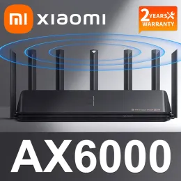 Эпиляторы xiaomi ax6000 wi -fi маршрутизатор сигнал сигнал усилитель расширяет гигабитный усилитель Wi -Fi 6 Nord VPN Mesh 5GHz Wi -Fi Router для умного дома