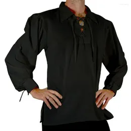 Camicie casual da uomo in forma rilassata da uomo camicia medio regginata cosplay con maniche lunghe con pizzico in giro per adulti