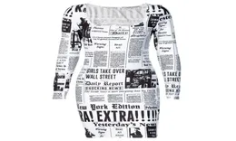 Женская газетная газета с печатным платье на улице в полной длине обычная рукава без бретелек с высокой талией мини -платье 7237979