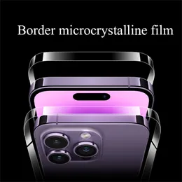 3SET Film laterale del telefono con adesivo opaco per iPhone 14 Plus 13 12 Mini 11 Pro Max iPhone14 Film di idrogel bordo protettore
