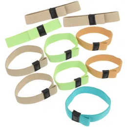 Dinnerware 10 Pcs Lunchbox Bento Strap Reusable Straps Universal Sealing Tape Elastic Fixing Premium Creative Child