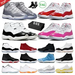 High 11 Basketballschuhe Zement coole graue Kirsche 11s Sneakers Jubiläum Pure Violet Animal Instinkt Pantone Low University Blue Männer Frauen Sporttrainer Sporttrainer