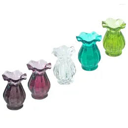 Vasen 5pcs Miniatur -Vase -Modellmöbel für