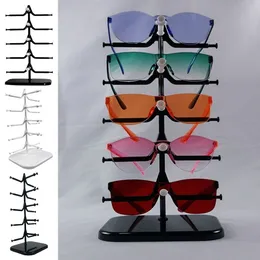 Vestral de economia de espaço exibindo porta -sol de óculos de sol rack dica de madeira stand óculos de óculos organizadores bandeja de quadros