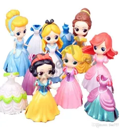 Bonecas de 11 cm com garrafa de alimentação American PVC Kawaii Children Toys Anime Figuras de ação realista Reborn Dolls For Kids Toys Girls L4820808
