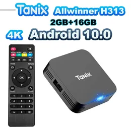 TANIX TX1 Android 10 TV Box 2.4G WiFi 4K 16GB 8GB 글로벌 미디어 플레이어