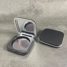 DIY Blush Box mit Mirror Foundation Box tragbarer mattes schwarzer leerer magnetischer Kosmetikpalette Hochlichtpulver Kompakt 240410