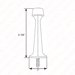 Naierdi Solid Rigid Porta Stop con gomma morbida in gomma pesante Durevole tasto durevole a parete montato in lega di zinco hardware porta porta porta