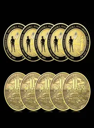 9 월 11 일을 기억하는 5pcs 크래프트 청동 도금 챌린지 동전 수집 가능한 오리지널 기념품 gifts9929777