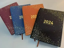 Записные книжки Cool A5 Notebook Name Настройка 2024 года повестки дня дневник ежедневный еженедельный переплет