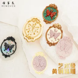 3D Embosse Wax Seal Stamp Flowers Butterfly/Dragonfly/Whale Stamp Head for Scrapbookingカードエンベロープ結婚式の招待状