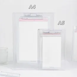 Transparent skrivklipptavla ins arcyliska hållbara skrivtabletter med graderad skala A4/A5 memo urklipp ritning