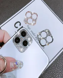 Designed For iPhone13 12 11 Camera Lens Protector Crystal Diamond Cases Glitter Phone cover iPhone 13 pro max Metal Protective Dec9395201