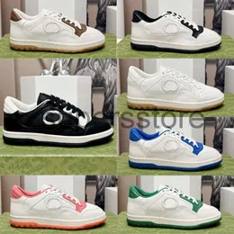 Neue Männer Frauen Mac80 Sneakers Designer Schuhe ineinandergreifend G Stickerei Schwarz-Weiß-Leder-Retro-inspirierte Trainer Mac80 Flat Schuhe Größe 35-44