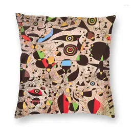 Pillow Woman Encircled By The Flight Of A Bird Cover 45x45 Home Decor Printing Joan Miro Throw Case For Living Room