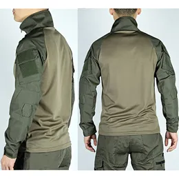 G3 القتال قمصان تكتيكية Airsoft Painball Tops CP Camo Long Sleeved T-Shirt Spring Autumn CS Field Game Outdoor Work