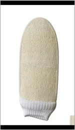 Borstar svampar skrubber 13x20 cm mitt mjuk exfolierande bakborste naturliga loofah handskar för bad 7tots wfuam8156437