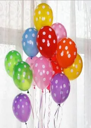 12 -дюймовые латексные в горошек воздушные шарики свадьба на день рождения воздушные шары