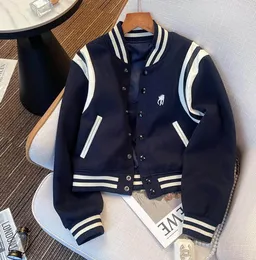 Designer Men Sport Jackets sciolto varsity Cardigan Coates Giacca da baseball Pony Giacca uniforme per capello singola coppie a petrolio esterno