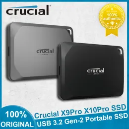 새로운 원본 Crucial X9 Pro X10 Pro 휴대용 ​​SSD 1TB 2TB 4TB 순차 USB 3.2 Gen2 2x2 용을위한 외부 휴대용