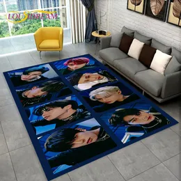 Alfombra Stray Kids KPOP 80x120 Cm - Felpudo Decorativo Antideslizante Para Sala, Dormitorio O Juego De Niños, Diseño De Cantantes