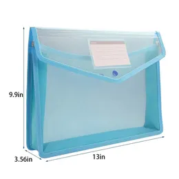 A4 Datei Ordner Stationery Speicherordner wasserdichte Datei Organizer Ordner PVC Bag Portfolio Paper Storage Office Organisatoren