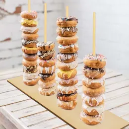 Wooden Donut Stand Sweets Table Donut Donut Display Dispositivo DOTTER Birthday Wedding Candy Bar Baby Shower Decor Christmas Decor