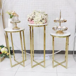 Party Decoration Wedding Flower Stand Road Guide High and Low Window Display European Style Metal Small Bar Home