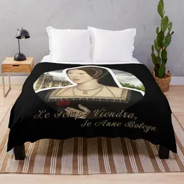 Anne Boleyn Quote Throw Blanket Decorative sofa blankets blanket sofa Anti-pilling flannel