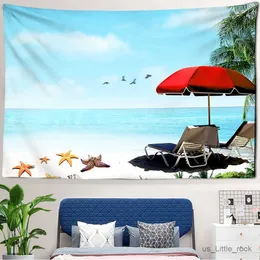 Tapestry Beach Tapestries Nordic Style Tropical Starry Sky Hippie Bedroom Decoration Psychedelic R0411