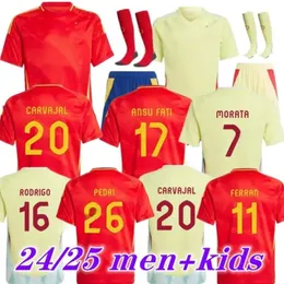 24-25 Soccer Jerseys Pedri Lamine Yamal Rodrigo Merino Sergio M.asensio Ferran Men Kids and Women Hermoso Redondo Caldentey 23 24 Football Shirt