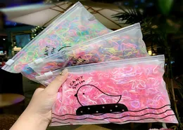 1000pcspack Girls Красочные маленькие одноразовые резиновые ленты для детских хвостовых держателей эластичные волосы модные аксессуары для волос M157520003