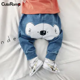 Trousers Baby Cartoon Jeans Spring Baby Clothes Boys girls Denim Trousers Child Jeans Girl Boy Pants PP Pant For Newborn pantalone