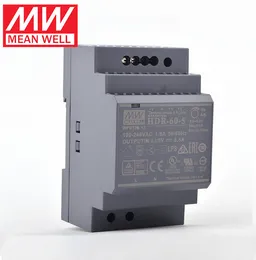 Mean Well HDR-60 Series HDR-60-5 HDR-60-12 HDR-60-15 HDR-60-24 HDR-60-48 MEANWELL SINGLE OUTPUT DIN RAIL SUFTER HDR-60
