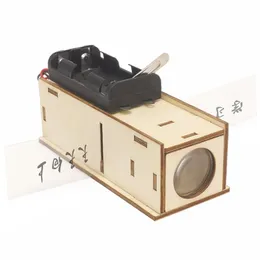 DIY Slide Projector Model Stem Kits Technologia Science Experimental Tool Learning Education Tood Puzzle Games for Kids