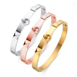 Bangle Fysara Wysoka jakość stali nierdzewnej Nuty Bracelets Piramid Dangle Circle Wedding Party Biżuteria Pamiątka Prezent dla kobiet