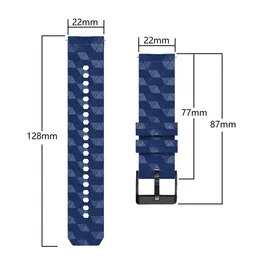 Nuovo Smart Watch Band 22mm Silicone per Samsung Gear S3 Classic Garmin Vivoactive 4 Ticwatch Pro Sport Strap Accessori braccialetti