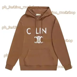 Celiene hoodie mens hoodie designers hoodie män hoodies grafisk hoodie celinr hoodie ren bomull mångsidig lyxpar samma kläder svarta hoodie 460
