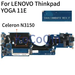 Placa -mãe Kocoqin da0li8mb6f0 placa -mãe para Lenovo thinkpad yoga 11e n3150 núcleo principal sr29f celeron