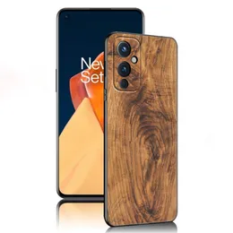 حالة الهاتف الفنية الخشبية لبرنامج OnePlus 7 7t 8 9 10 Pro 8t 9rt 10t 10r Ace Nord 2t Ce2 Lite N10 N100 N20 N200 5G TPU Black Cover