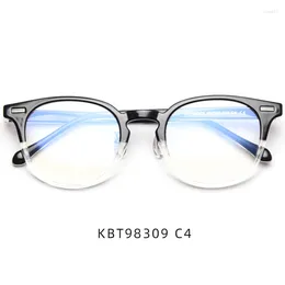 Sonnenbrillen Frames runden Antiblau-Licht-Myopie-Brillen Frauen ultraleichter Tr90 Rahmen Anpassung Rezept kurzsichtig 0-8.0