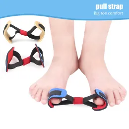 1-10pcs Hallux Valgus 조정 벨트 회수 훈련 운동 운동가 스트랩 발가락 분리기 큰 발가락 들것 분리기 발 관리 도구