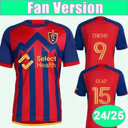 2024 25 Real Mens Soccer Jerseys Salt Chicho Ruiz Luna Crooks Glad Ojeda Lake Home Home Home Shirt Shirt Shirt Sleeve Greeve