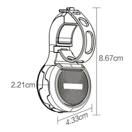 Pcycling Bicycle Horn Road Mountain Bike Bell Alarm 방지 경보 경적 경적 경적 자전거 전기 혼을 타십시오.