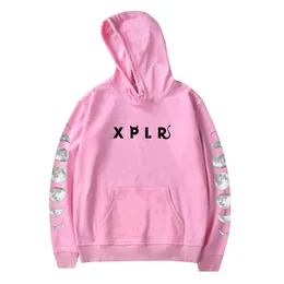 Wawni Sam ve Colby Hooded Sweatshirt Xplr Cehennem Hafta 22 Bulut Pullover Harajuku Uzun Kollu Üstler Erkekler Kadın kazak Günlük için